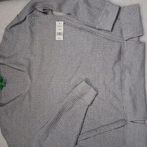 Dip Heather Gray Knit Sweater